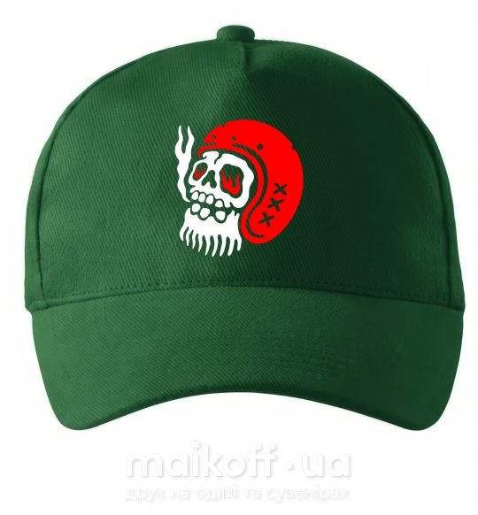 Кепка Smoke skull Темно-зеленый фото