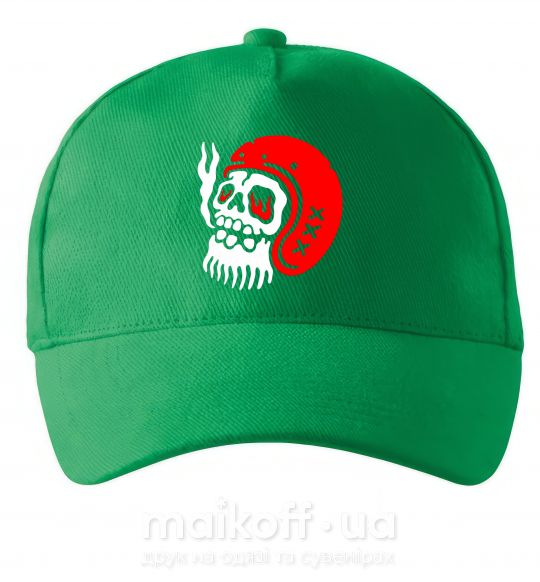 Кепка Smoke skull Зеленый фото