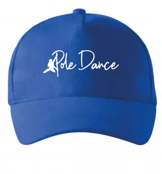 Кепка Pole dance text girl Ярко-синий фото