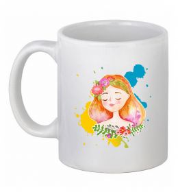 Чашка керамическая Ukrainian girl splash