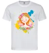 Чоловіча футболка Ukrainian girl splash Білий фото