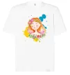 Футболка Оверсайз Ukrainian girl splash Білий фото