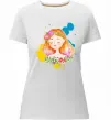 Женская премиум футболка Ukrainian girl splash Белый фото
