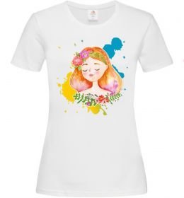 Жіноча футболка Ukrainian girl splash