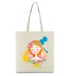 Эко-сумка Ukrainian girl splash Бежевый фото