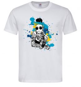 Чоловіча футболка Ukrainian swag girl splash
