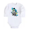 Дитячий бодік Ukrainian swag girl splash Білий фото