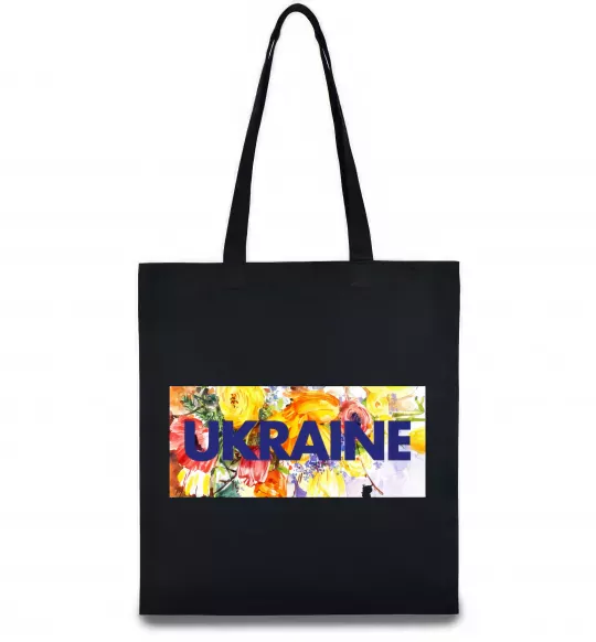 Еко-сумка Ukraine frame Чорний фото