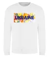 Світшот Ukraine frame Білий фото