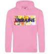 Женская толстовка (худи) Ukraine frame Розовый фото