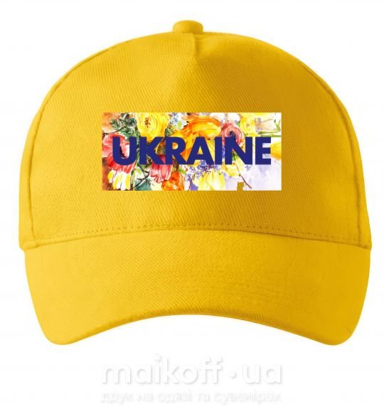 Кепка Ukraine frame Солнечно желтый фото