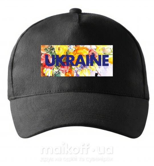Кепка Ukraine frame Чорний фото