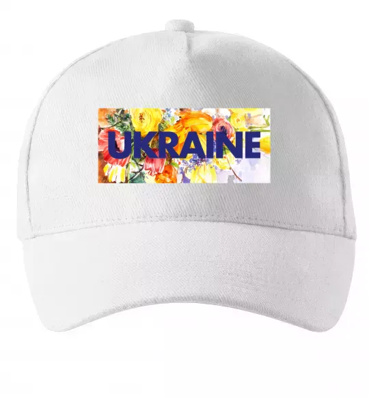 Кепка Ukraine frame Білий фото