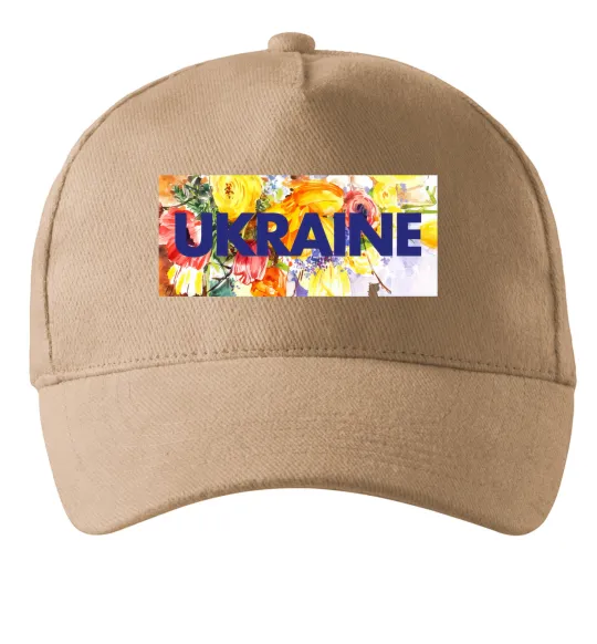 Кепка Ukraine frame Пісочний фото