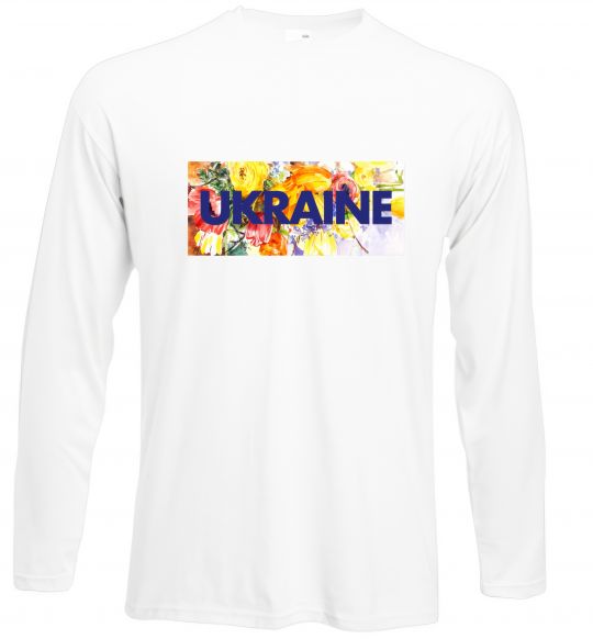 Лонгслів Ukraine frame Білий фото