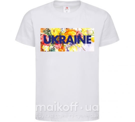 Дитяча футболка Ukraine frame Білий фото