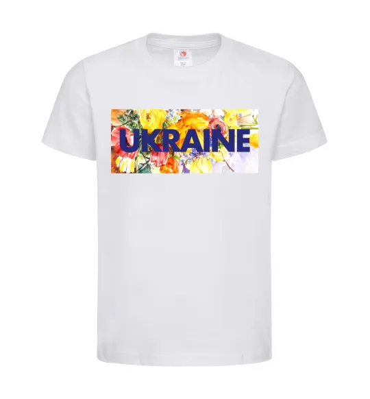 Детская футболка Ukraine frame Белый фото