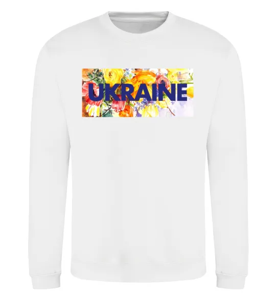Світшот Ukraine frame Білий фото
