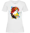 Женская футболка Українка петриківський розпис Белый Женская футболка Українка петриківський розпис Белый фото