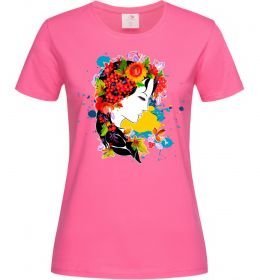 Женская футболка Українка петриківський розпис Женская футболка Українка петриківський розпис