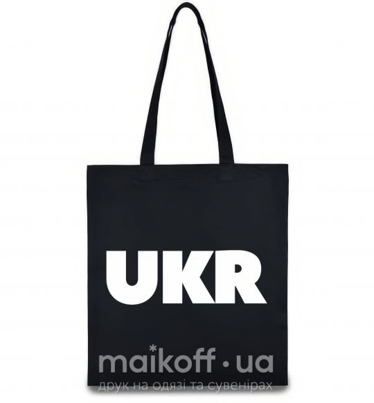 Еко-сумка UKR Чорний фото
