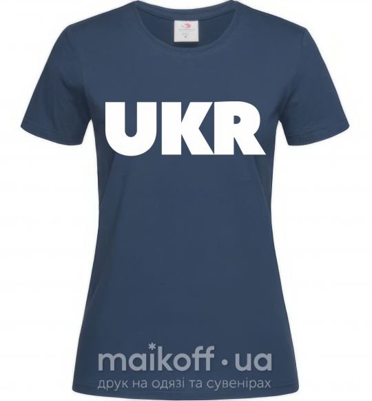 Жіноча футболка UKR Темно-синій фото