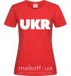 Жіноча футболка UKR Червоний фото