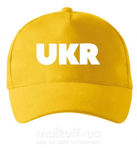 Кепка UKR Сонячно жовтий фото