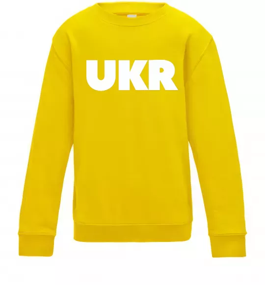 Детский Свитшот UKR Солнечно желтый фото