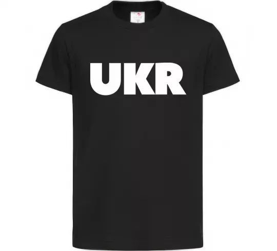 Дитяча футболка UKR Чорний фото