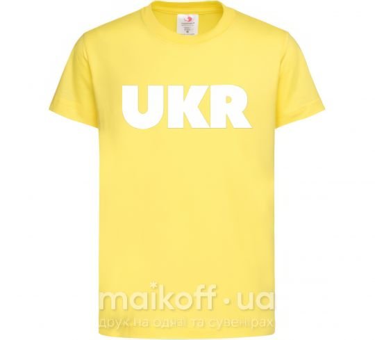 Детская футболка UKR Лимонный фото