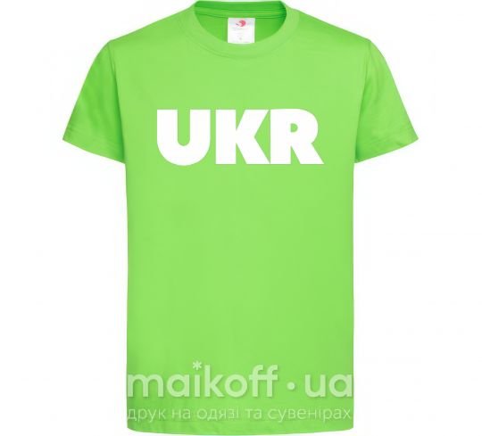Детская футболка UKR Лаймовый фото