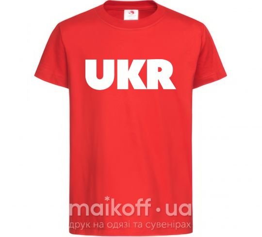 Дитяча футболка UKR Червоний фото