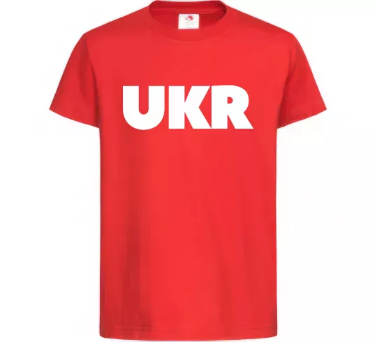 Дитяча футболка UKR Червоний фото
