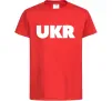 Дитяча футболка UKR Червоний Дитяча футболка UKR Червоний фото