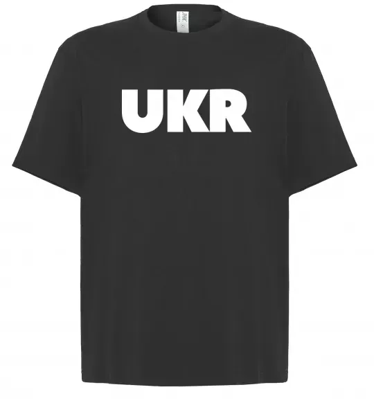 Футболка Оверсайз UKR Чорний фото