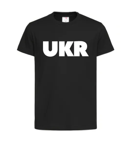 Детская футболка UKR Черный фото