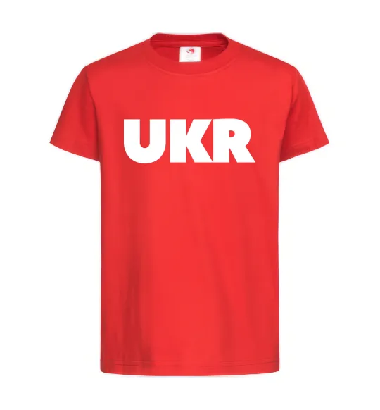 Детская футболка UKR Красный фото