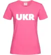 Женская футболка UKR Ярко-розовый фото