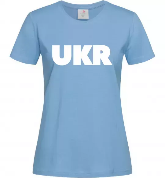 Женская футболка UKR Голубой фото