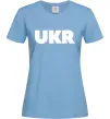 Женская футболка UKR Голубой фото