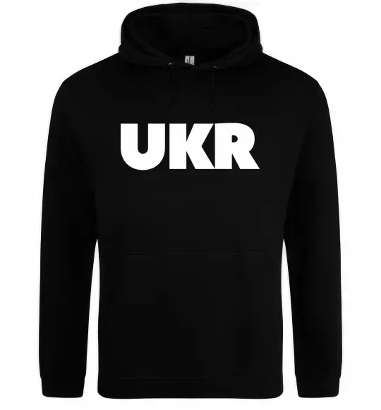 Мужская толстовка (худи) UKR Черный фото