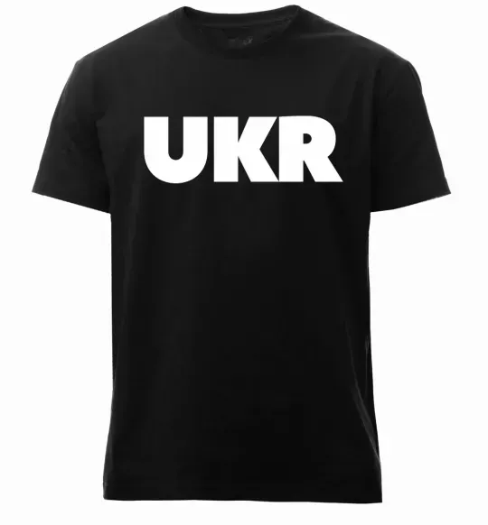 Мужская премиум футболка UKR Черный фото