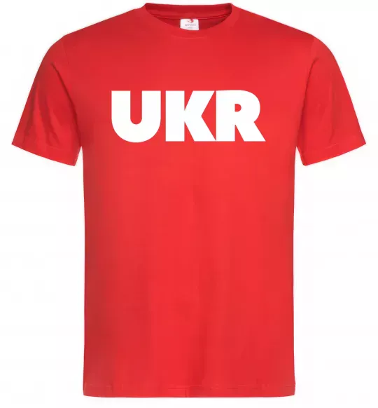Мужская футболка UKR Красный фото