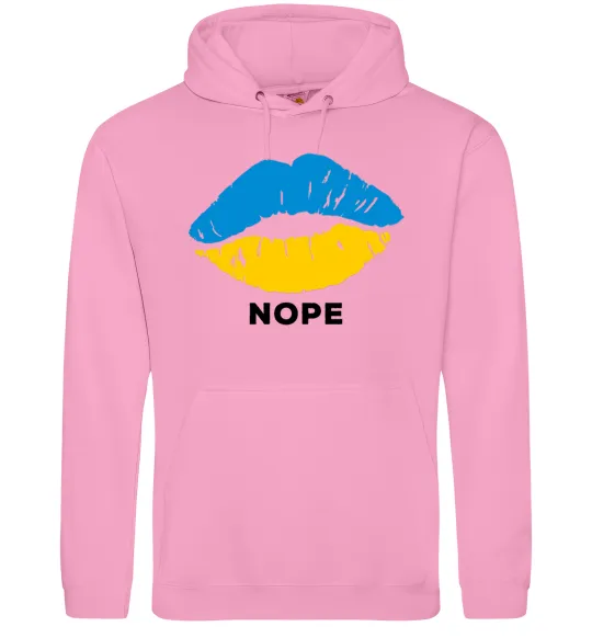 Жіноча толстовка (худі) Ukrainian lips nope Рожевий фото