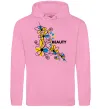 Чоловіча толстовка (худі) Ukrainian beauty Рожевий фото