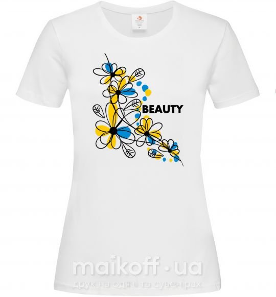 Жіноча футболка Ukrainian beauty Білий фото
