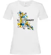 Женская футболка Ukrainian beauty Белый Женская футболка Ukrainian beauty Белый фото