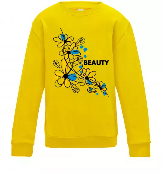 Дитячий світшот Ukrainian beauty Сонячно жовтий фото