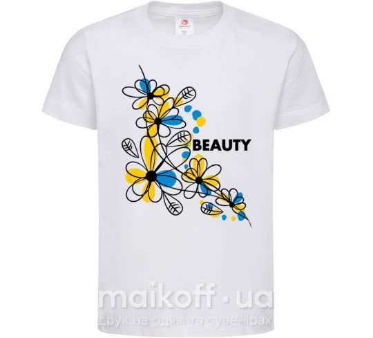 Дитяча футболка Ukrainian beauty Білий фото